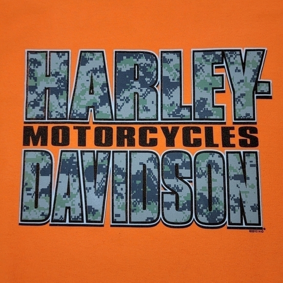 Harley Davidson Orange Grand Rapids Michigan Motorcycle Graphic T-Shirt Sz L - Picture 4 of 11